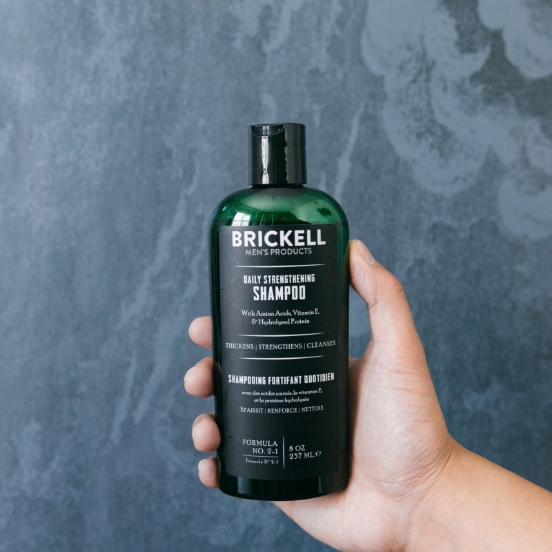 Brickell Men’s Daily Strengthening Shampoo - Best Organic Shampoo For Men